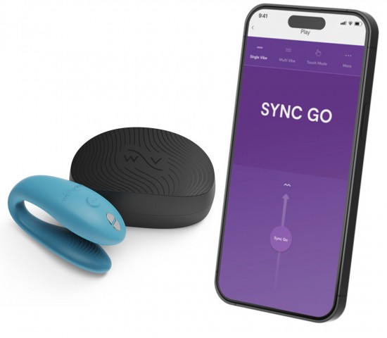 Вибромассажер для пар We-Vibe Sync Go голубой