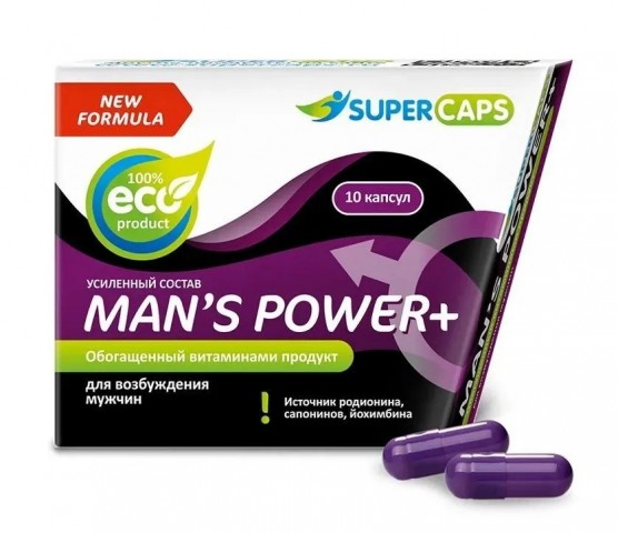 Средство возбуждающее Man's Power plus, 10 капсул