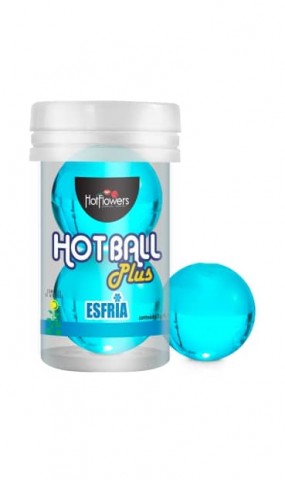 Интимный гель HOT BALL PLUS на масляной основе с охлождающим эффектом, 2 шарика