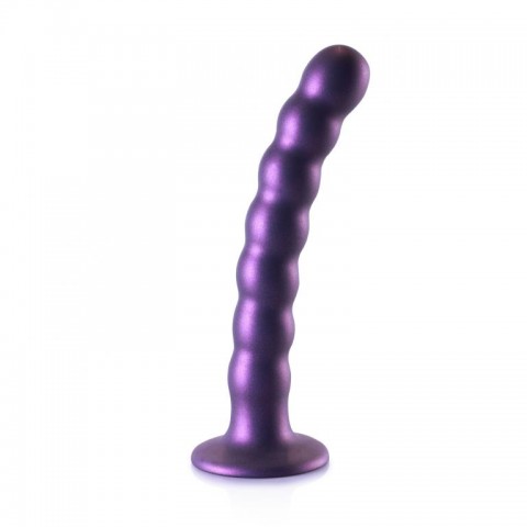 Фаллоимитатор Beaded G-Spot, фиолетовый (17, Ø 2.5 см)