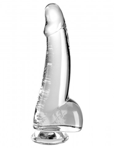 King Cock Clear, Cock with Balls 7.5