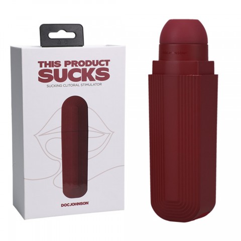Вакуумный клиторальный стимулятор This Product Sucks, красный