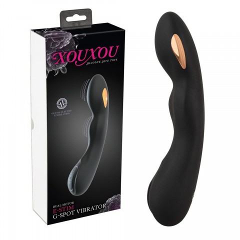 Вибратор XouXou E-Stim G-Spot 2-моторный с электростимуляцией