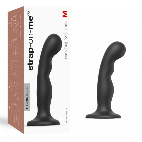 Фаллоимитатор Strap-On-Me Dildo Plug P&G черный (M - 15, Ø 3.6 см)