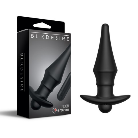 Перезаряжаемая анальная пробка №08 Cone-shaped butt plug (13.5, Ø 3.6 см)