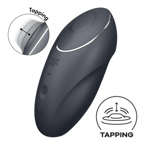 Вибростимулятор с функцией постукивания Satisfyer Tap & Climax 1, Grey