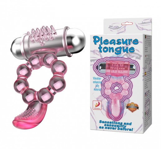 Виброкольцо Pleasure tongue