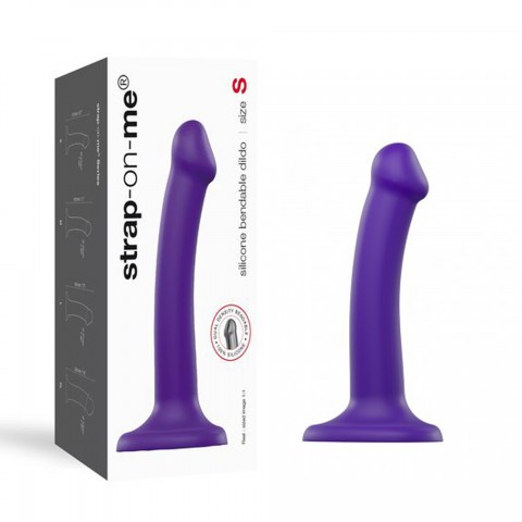 Фаллоимитатор Strap-On-Me Dildo Dual Density Semi-Realistic гнущийся, фиолетовый (S - 17, Ø 2.7 см)