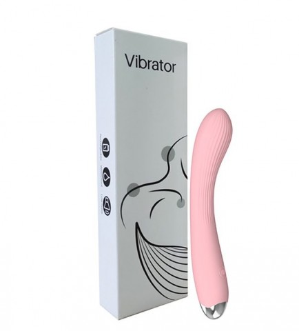 Гибкий силиконовый вибратор Vibrating Massager, розовый