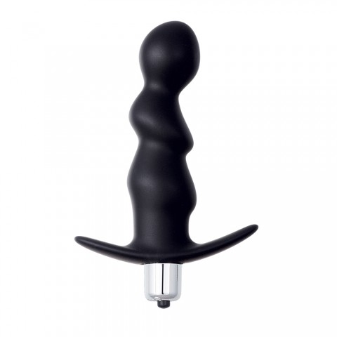 Анальная пробка с вибрацией Spiral Anal Plug Black (10.5, Ø 2.6 см)