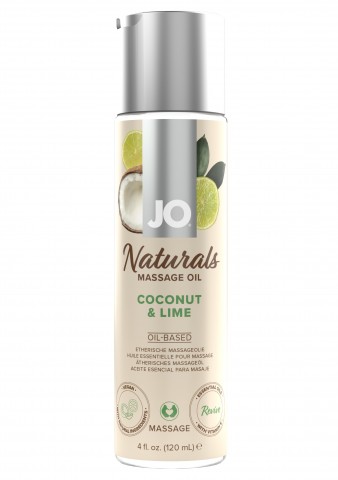 Массажное масло JO - Coconut & Lime/Кокос и лайм 120 mL
