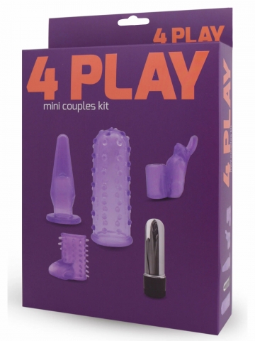 Набор насадок 4 PLAY с минивибратором