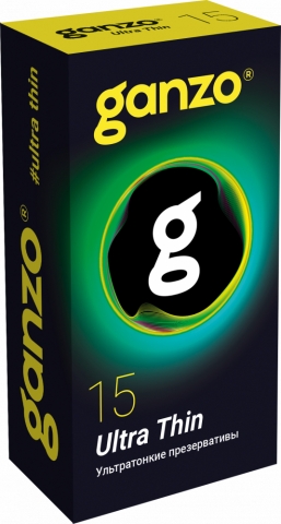 Презервативы Ganzo Ultra thin, ультратонкие (15 шт)