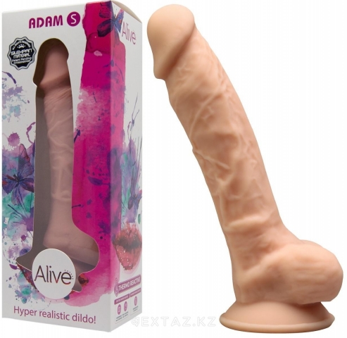 Фаллоимитатор Alive Adam телесный, S (17.7, Ø 3.8 см)