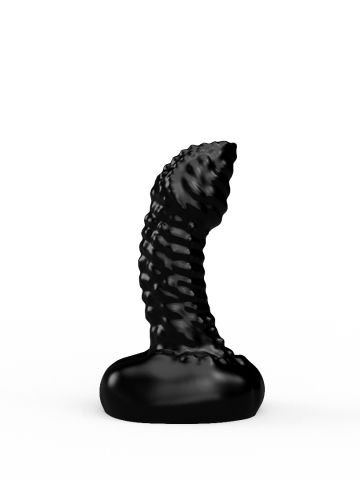 Универсальный плаг-массажёр в ламинате, черный (7.2, Ø 2.7 см)