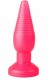 Анальный плаг с ребристый Lovetoy из ПВХ розовый (14, Ø 3.2 см)