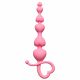 Анальная цепочка Begginers Beads Pink (18, Ø 3 см)