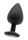 Анальная пробка OUCH! Extra Large Diamond Butt Plug Black (9.3, Ø 4.2 см)