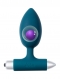 Анальная пробка с вибрацией Spice it up New Edition Perfection Dark green (11, Ø 4 см)