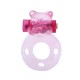 Эрекционное виброкольцо Pink bear Ø 1.5 см + презерватив