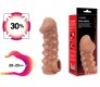 Насадка на фаллос с отверстием для мошонки Cock sleeve №10, размер M (15.6, Ø 4.7 см)