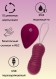 Виброшарики с циркуляцией с пультом управления Take it Easy Ray Wine Red (8.3, Ø 3.4 см)