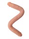 Двусторонний фаллоимитатор из неоскин FLEX & FIX SISTEM (49.5, Ø 3.9 см)