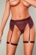 Женские трусики с поясом и гартерами Amor El Plum (размер L/XL)