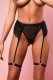 Женские трусики с поясом и гартерами Amor El Black (размер S/M)