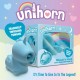 Вибромассажер Unihorn - Mount'n Peak с язычком, голубой
