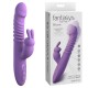 Вибратор с поступательными движениями, вращением, нагревом Fantasy For Her - Her Thrusting Silicone Rabbit