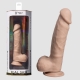 Фаллоимитатор с мошонкой Real Skin SileXD Model 1 - 8”, бежевый (21, Ø 4.2 см)