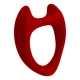 Эрекционное кольцо Toro L Red от Wooomy (Ø 3.3 см)