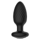 Анальная вибровтулка Nexus Tornado Medium с функцией вращения, черная (10.7, Ø 4 см)
