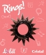 Эрекционное кольцо Rings Cristal black (Ø 1,4 см)