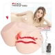 Jenny Onahole Real Vagina Мастурбатор полуторс с двойным слоем материала, с вибрацией