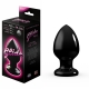 Анальный плаг Glide L Lovetoy из ПВХ черный (11.2, Ø 6.1 см)